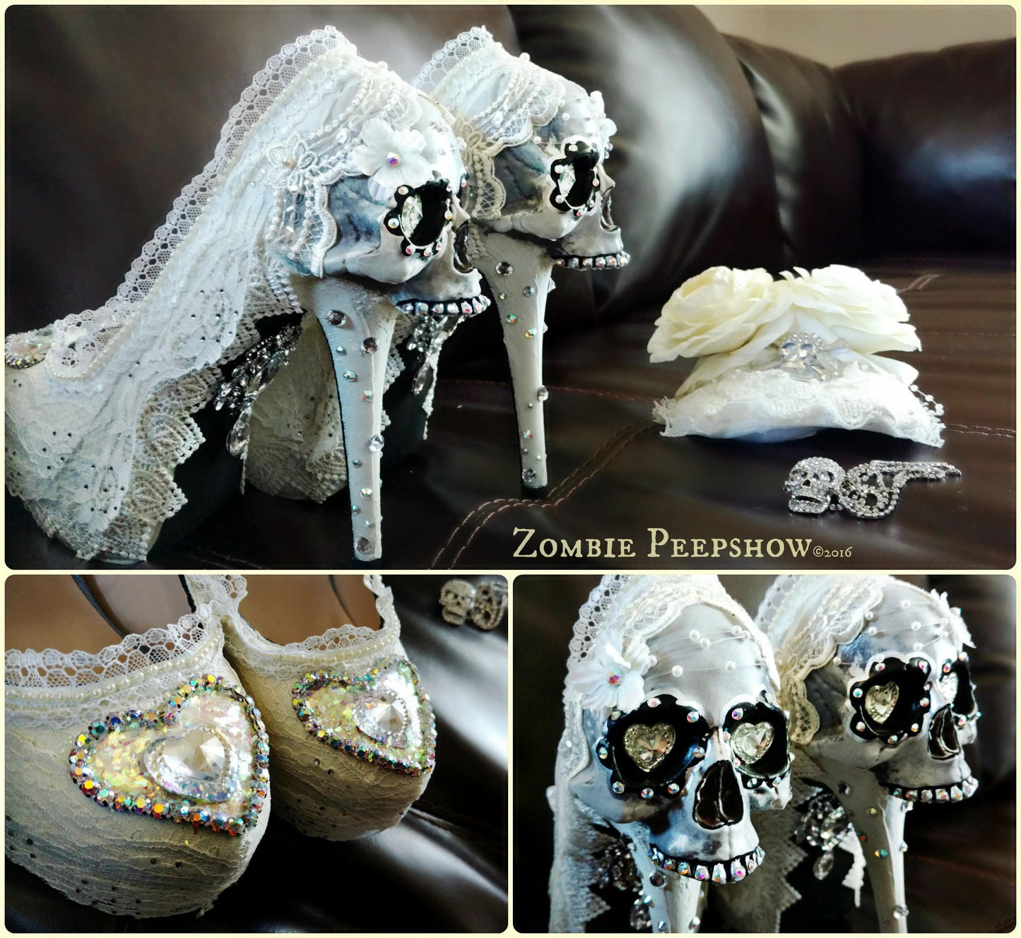 Bridal Muerto Heels